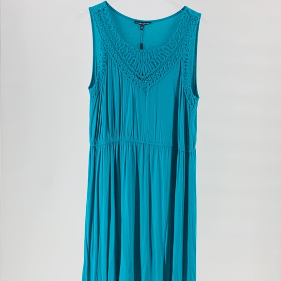 CABLE & GAUGE Midi Stretch SPRING DRESS - Picture 3 of 8